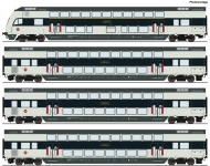 Roco 6210147 - H0 - 4-tlg. Set Doppelstockwagen, DSB, Ep. VI - DC-Digital